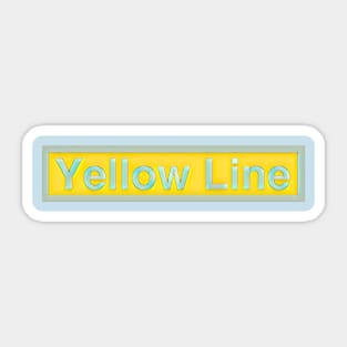 Yellow Line Sticker